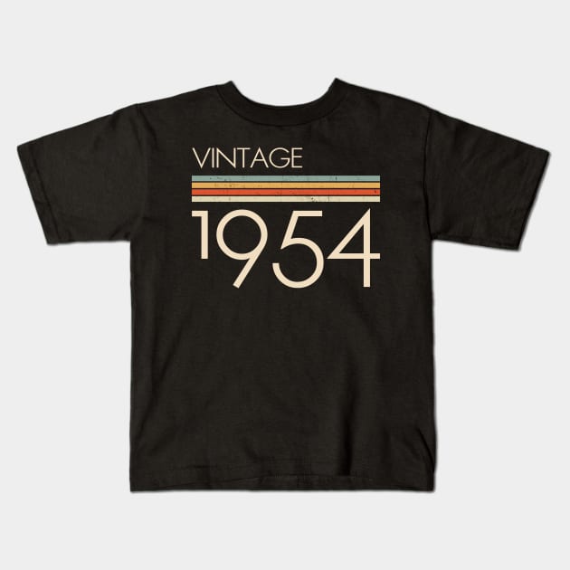 Vintage Classic 1954 Kids T-Shirt by adalynncpowell